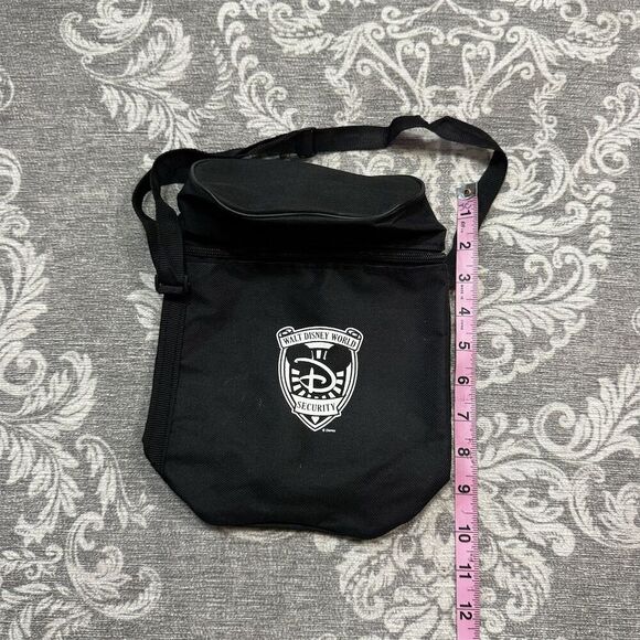 Walt Disney World Security Logo Crossbody Bag Unisex Black - Picture 4 of 5